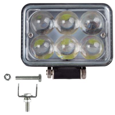 Allextreme EX6L5D1 18W 6 LED 5D Fog Light Water Resistant Spot Beam DRL Lamp for Bikes, Cars, SUVs & Motorcycles (18W, White)