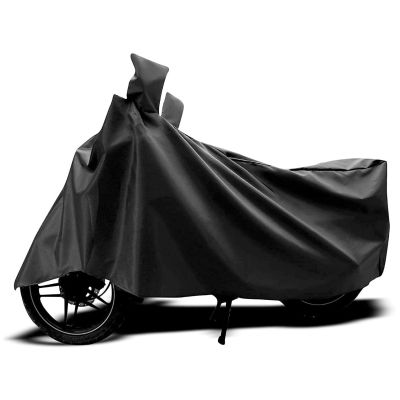 Allextreme EXRCUB Bike Body Cover Compatible with Royal Enfield Rain Dust Water Resistant for Indoor Outdoor Protection Universal (Black)