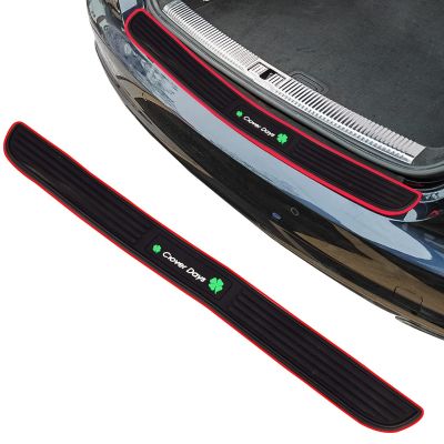 AllExtreme EXSBBR2 Car Bumper Protector Rubber Guard with Single Chrome Strip Scratch Resistant Anti-Collision Patch DIY Installation Universal Trim Cover Accessory