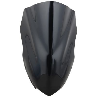 AllExtreme EXBD400 Plastic Windscreen Visor Compatible with Bajaj Dominar 400 Front Fairing Windshield Baffle Wind Deflector (Black)