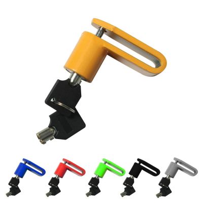 AllExtreme EXHDBL11 Heavy Duty Disc Brake Lock Anti Theft Stainless Steel 8mm Pin Wheel Locking Security Lock for Bike and Motorcycle (Color may Vary)