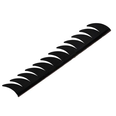 AllExtreme EXHSH01 Cuttable Rubber Mohawk Spikes Helmet Accessory Headwear Decor Accessories for Riding (Black)