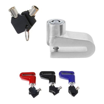 AllExtreme EXHLBL07 Heavy Duty Disc Brake Lock Anti Theft Stainless Steel 7mm Pin Wheel Locking Security Lock for Bike and Motorcycle (Color may Vary)