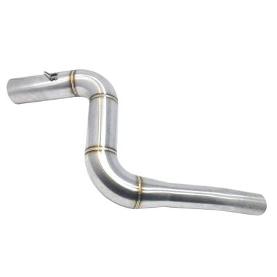 Allextreme EXBPKTM Stainless Steel Motorcycle Exhaust Middle Muffler Bend Pipe for KTM Duke 125/ Duke 200/ Duke 250/ Duke 390 (KTM Duke-200/Duke-390)