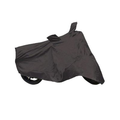 AllExtreme EXCB1B Dust and Scratch Proof Universal Bike Body Cover with Mirror Pockets (Black)