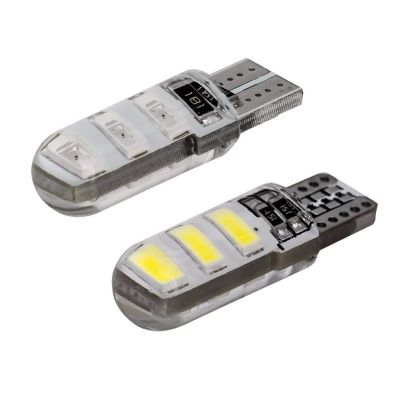 Allextreme EXT10F2 3W Multipurpose T10 LED Parking Light 6 SMD Bright Interior Pilot Licence Plate Dome Indicator Lamp for Car Bike and Motorcycle (White, Pack of 2)