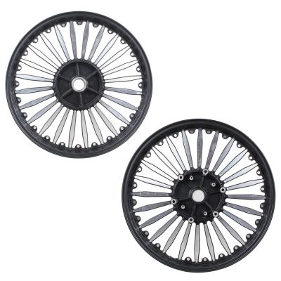 AllExtreme ‎SST4D6CD 19" Front & 18" Rear Disc Tire Alloy Wheel Heavy Duty High Durability Compatible with Bullet Classic Single Disc (2 Pcs)