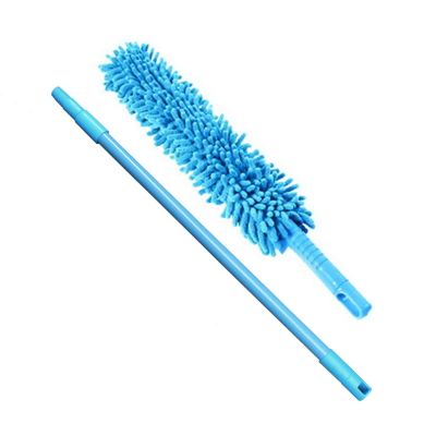 AllExtreme AEXMB01 Microfiber Brush with Flexible Plastic Handle Chenille Duster Washable Cleaning Mop for Cars Fans Ceiling Furniture & Home (1 Pc, Multicolor)