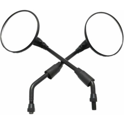 Allextreme EXSMB2 Universal Rear View for Motorcycle, Side Mirrors Set Compatible for Bullet, Classic, Electra, Standard 350cc & 500cc (Black) -Set of 2