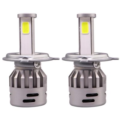 Allextreme EX2BHT2 H4 LED Headlight Bulb with Cooling Fan 36W Head lamp Conversion Kit for Bike Car SUV nd Motorcycles (2Pcs, White)