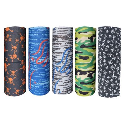 Allextreme AEBAN05 Unisex Seamless Bandana Multi Wear Headband Face Mask Cover for Dust & Wind Protection, Bike Riding & Outdoor Sports (5 Pcs, Random Colour & Design)