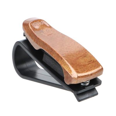 AllExtreme EXCGHFF 1 Pc Car Sunglass Holder Eyeglasses Storage Fastener Sun Visor Clip-on Glass Case for SUVs (Light Brown)