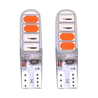 Allextreme 1W 10 LED Parking Light 6000K Bright Interior Pilot Licence Plate Lamp Door Courtesy Indicator Lamp for Cars Bikes Motorcycles (Red & Pink, 2 Pcs)