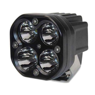Allextreme EX40WF1 4 LED Fog Light Super Bright Spot Flood Beam Driving Lamp for Motorcycle Cars Bikes & SUV (40W, White Light, 1 Pc)