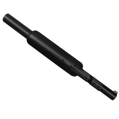 Allextreme EX-BSE01 Classic Exhaust Silencer Black Coated Muffler with Peashooter End Cap Compatible for BS3 and BS4 Model Royal Enfield Bullet 350cc & 500cc (Black)