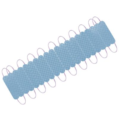 Allextreme EXMIL9B 9 LED Module Light Interior Exterior 12V 5730 Injection Decorative Lamp with Adhesive Backside for Car, Home & Decoration (20 Strips, Blue)