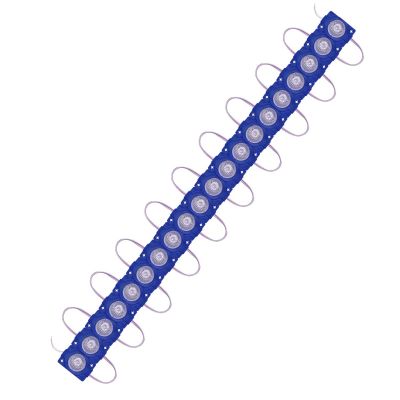 Allextreme EXM1ILB 1 LED Module Light Interior Exterior 12V 5730 Injection Decorative Lamp with Adhesive Backside for Car, Home & Decoration (20 Strips, Blue)