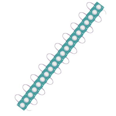 AllExtreme EXM1ILG 1 LED Module Light Interior Exterior 12V 5730 Injection Decorative Lamp with Adhesive Backside for Car, Home & Decoration (20 Strips, Green)