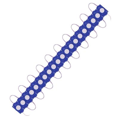 Allextreme EXMI1LB 1 LED Module Light Interior Exterior 12V 5730 Injection Decorative Lamp with Adhesive Backside for Car, Home & Decoration (20 Strips, Blue)