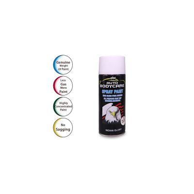 Allextreme B-1088-40 Multipurpose High Gloss Pure Acrylic Fast Dry Colour Spray Paint Can for Cars and Bikes (Gloss White, 400ml, 1 Pc)
