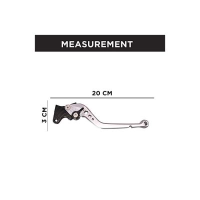 Allextreme AX-LEV61 Clutch Brake Lever Heavy Duty 6 Positions Adjustment for Honda Dio (Silver, 2 Pcs)