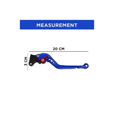 Allextreme AX-LEV58 Clutch Brake Lever Heavy Duty 6 Positions Adjustment for Honda Dio (Blue, 2 Pcs)