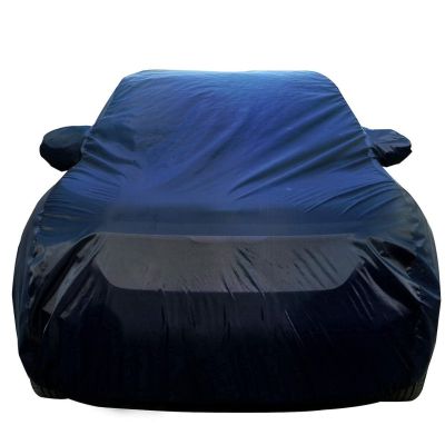 Allextreme HC7008 Car Body Cover Compatible with Hyundai Creta Custom Fit Dustproof UV Heat Resistant Indoor Outdoor Body Protection (Navy Blue with Mirror)
