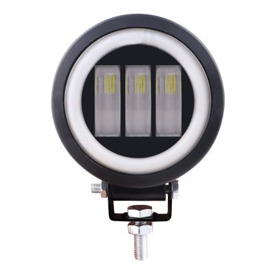 Allextreme EXR30F1 LED Fog Light Spot Beam 20W Projector Lens Heavy Duty Waterproof Driving Lamp for Motorcycle Bike Car SUV (1 Pc, Red & White)