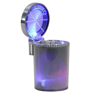 AllExtreme EXASHT2 Portable Auto Car Truck Cigarette Smoke Ashtray Ash Cylinder Cup with LED Light for Car Holder