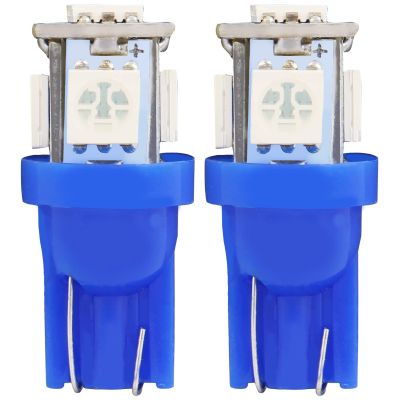 Allextreme EX5P001 T10 Led Parking Light 5 SMD Car Interior Pilot Licence Plate Dome Bulb for Bike/Motorcycle and Cars (Blue, 1W)