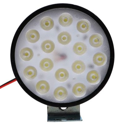 Allextreme EXF18L1 18 LED Round Fog Light Spot Beam Waterproof Pod Driving Work Lamp for Motorcycle and Cars (27W, White Light, 1 Pc)