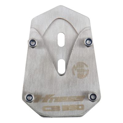 AllExtreme ALL-STD009 Bike Stand Extender Pad CNC Foot Side Kickstand Enlarger Extension Compact Support Plate Compatible with Honda H'ness CB350