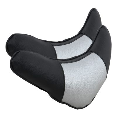 Allextreme PU Leather Car Neck Rest Pillows Headrest Cushions Set for all Cars Travel Seat (2 PCS)