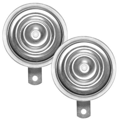AllExtreme SHON SHONE 0-95 for Bike & Car Horns Super Loud Sound Air Siren (12V, Black & Silver, 2 Pcs)