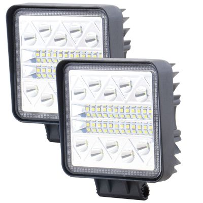 Allextreme 78W 34 LED Fog Light With Mounting Brackets Powerful Lighting Range Waterproof Ultra Bright Bulb For Car & Motorcycle (White, Pack of 2)