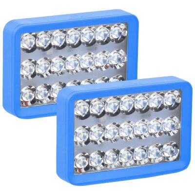 Allextreme 63W 21 LED 4 in 1 Fog Light With Mounting Brackets Powerful Lighting Range Waterproof Ultra Bright Bulb For Car & Motorcycle (Yellow, Pack of 2)