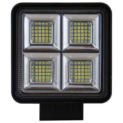 Allextreme 128W 64 LED Fog Light Super Bright With Mounting Brackets Powerful Lighting Range Universal Fit For Car & Motorcycle (White, Pack of 1)