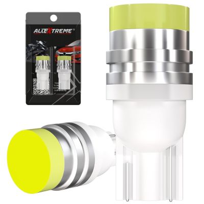 Allextreme Universal T10 LED Parking Light 6000K 168 2825 W1W Interior Pilot License Plate Dome Indicator Lamp Bulb for Car Bike and Motorcycle (1W, White, 2 PCS)