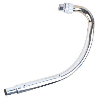AllExtreme EXRGBS Exhaust Silencer Bend Pipe for BS6 Model Compatible With Royal Enfield Classic, Electra and Standard 350cc and 500cc (Chrome)