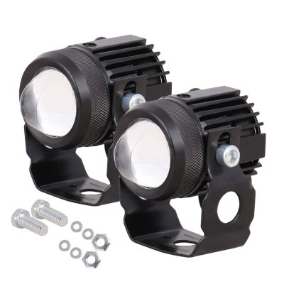 Allextreme ‎EXMDL02 20W Mini Driving LED Fog Light Spot Beam Projector Lens Driving Lamp for Motorcycle, Truck & Car (Yellow & White, 2 Pcs)