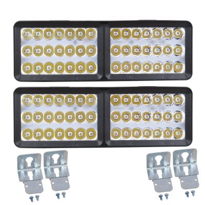 Allextreme EXBE423 24W 42 LED Fog Spotlight Strobe light Ultra Bright Driving Lamp With Mounting Brackets & 3 different Modes for Truck & Car