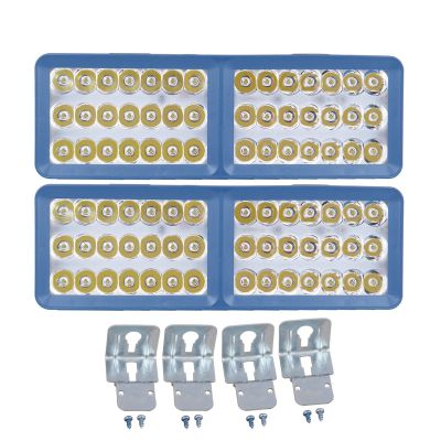 Allextreme EXBL423 24W 42 LED Fog Light Waterproof Flood Lamp with Mounting Brackets for Truck, Jeeps & Cars (White and Yellow, 2 PCs)