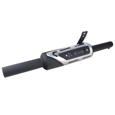 AllExtreme EXBS03 Exhaust Silencer Modern Style Metal Iron Material with Durable & Sturdiness Compatible for Royal Enfield BS3 Model Bullet (Black)