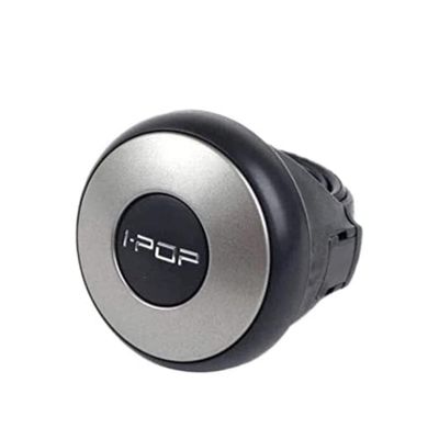 AllExtreme EXSKSB01 Universal Car Steering Wheel Knob Spinner for All Cars Power Handle SUV Rotation Booster (Silver & Black)