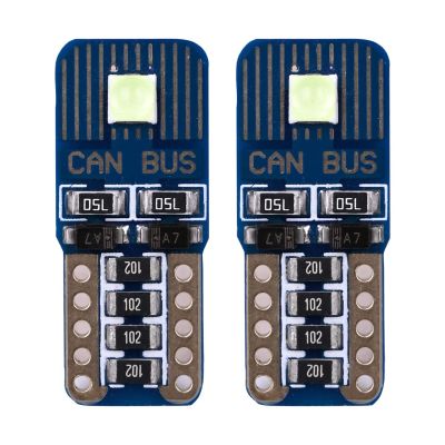 Allextreme EXLB002 Universal T10 LED Parking Light 2 SMD Bright Interior Pilot License Plate Dome Indicator Lamp Bulb for Automobiles (3W, Blue, 2 Pcs)