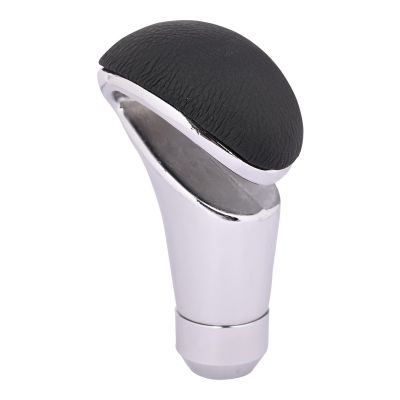 Allextreme EXTGTF1 Gear Shift Knob Manual Automatic Transmission Aluminum Alloy Shifter Stick Lever with Soft Head Grip Compatible with Car Truck SUV (Black & Chrome)