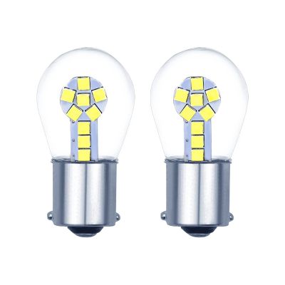 Allextreme EXLB013 LED Bulb Turn Signal Indicator Bright Lamp 18 Smd Chipset License Plate Parking Dome Light for Car Bike and Motorcycle (24W, White, 2 PCS)