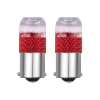 Allextreme EXLB011R LED Bulb Turn Signal Indicator Bright Lamp 6 Smd Chipset License Plate Parking Dome Light for Car Bike and Motorcycle (6W, Red, 2 PCS)