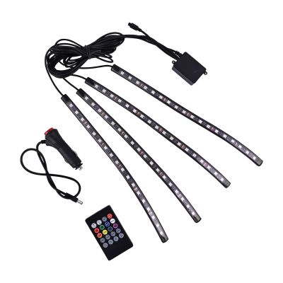 AllExtreme EX18LRC4 6W 72 LED Atmosphere Light Strip Flexible Lighting with IR Controller Wireless Remote Control Sound Sync (Multicolour)