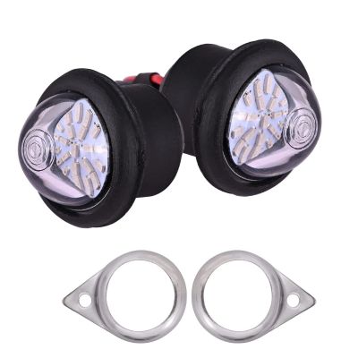 Allextreme EXP22L0R LED Parking Light 22 SMD Bright Pilot Headlight 11W License Plate Indicator Lamp Compatible With Motorcycle (2 Pcs, Red)